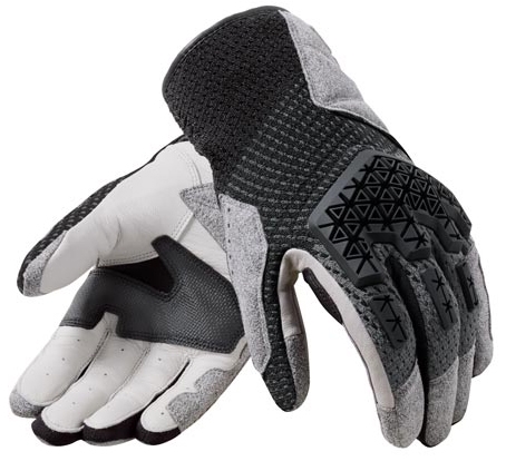 REV'IT! Offtrack 2 gloves, Motorhandschoenen zomer, Zwart Zilver